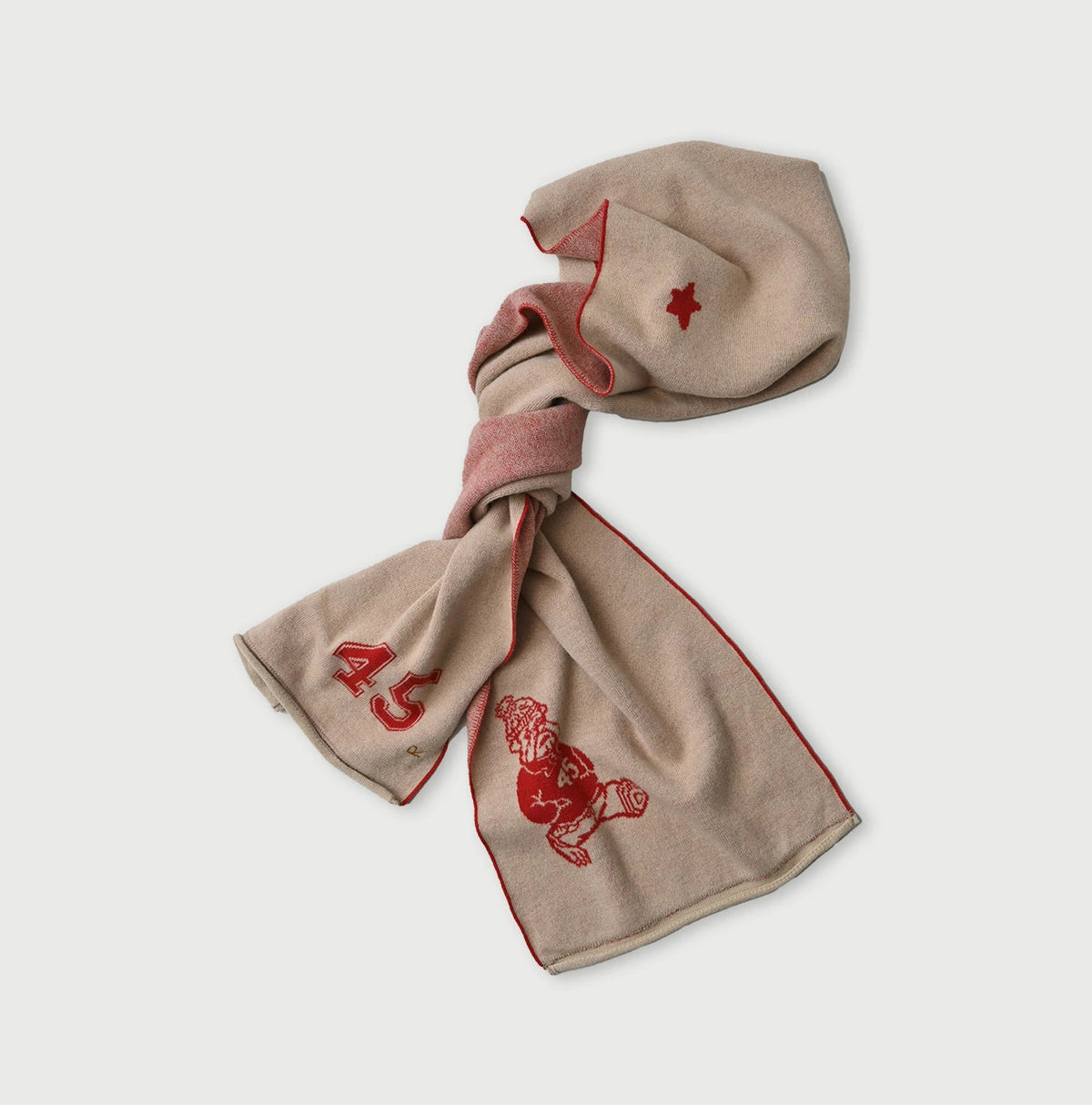 45R Float Jacquard Felted Muffler