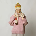 45R Float Jacquard Felted Muffler