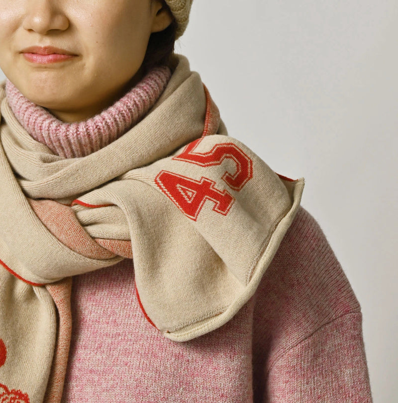 45R Float Jacquard Felted Muffler - Image 5