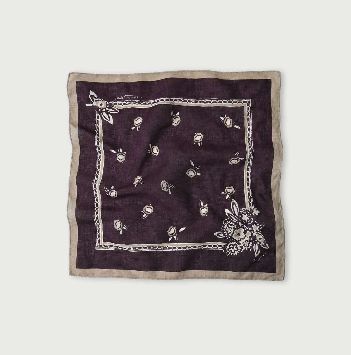 45R Gauze Flower Crest Bandana - Image 2