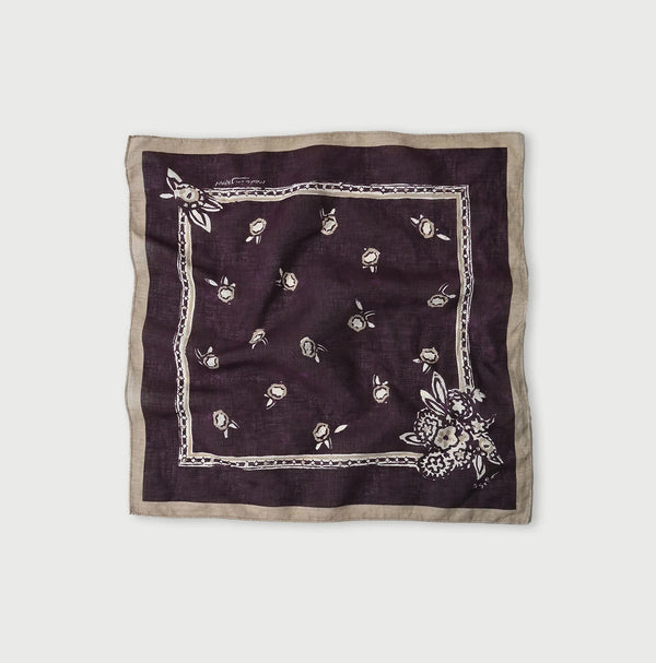 45R Gauze Flower Crest Bandana