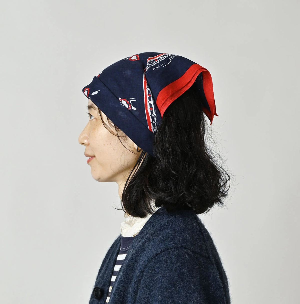 45R Gauze Flower Crest Bandana
