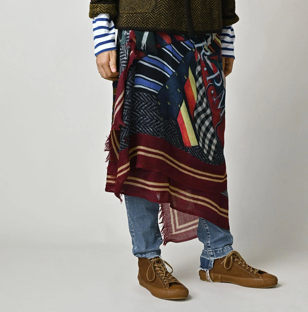 45R Wool Inkjet Print Stole