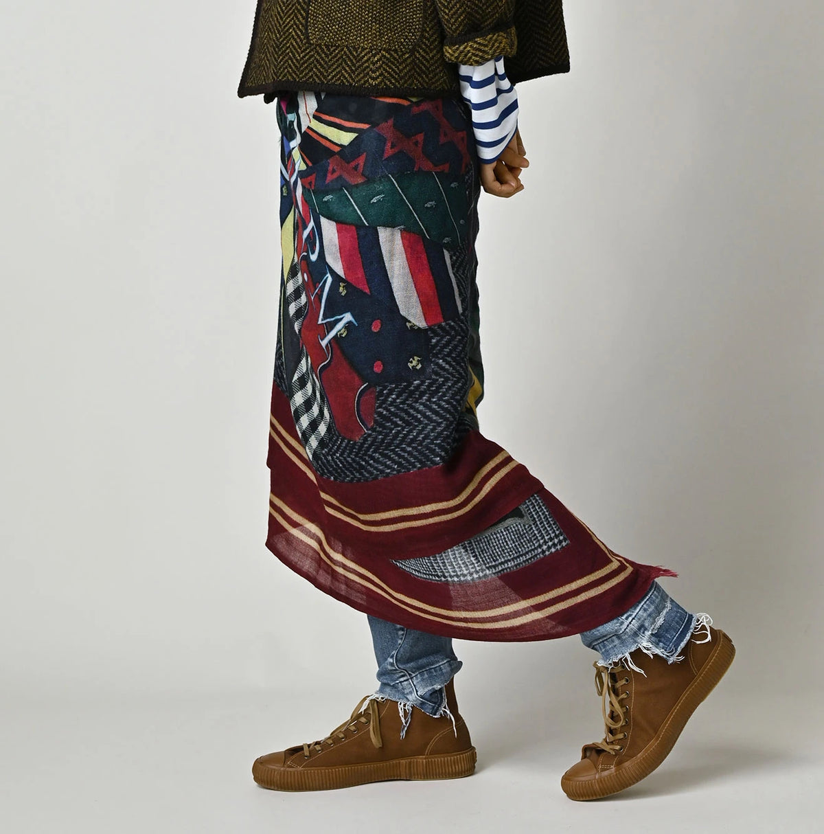 45R Wool Inkjet Print Stole