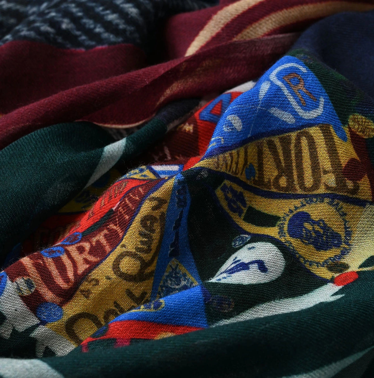 45R Wool Inkjet Print Stole