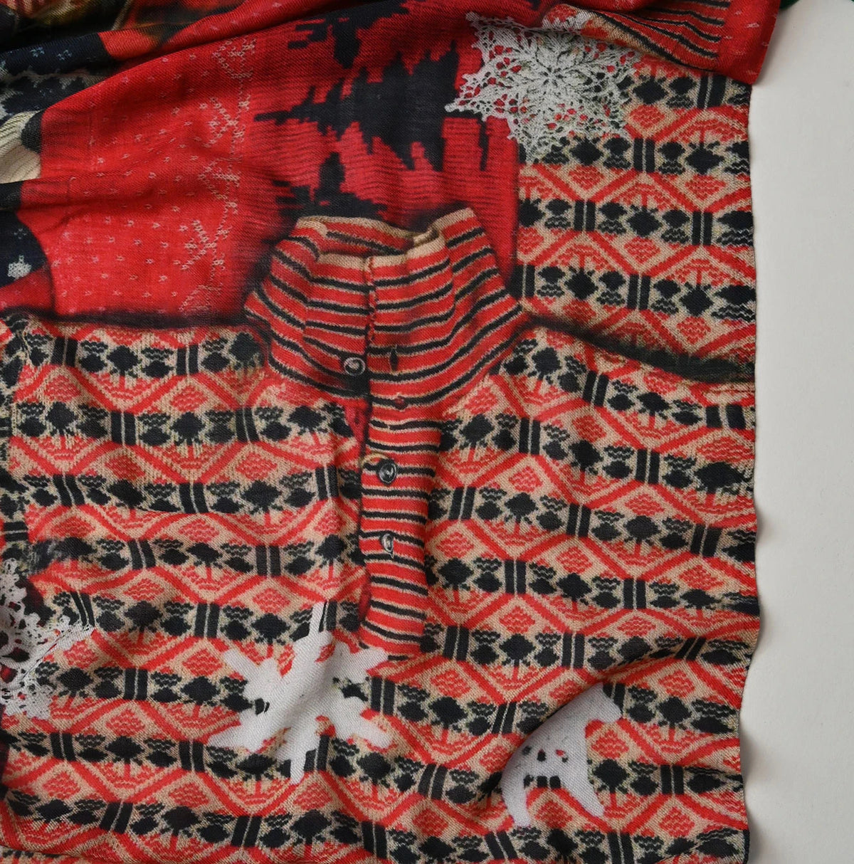 45R Wool Inkjet Print Stole