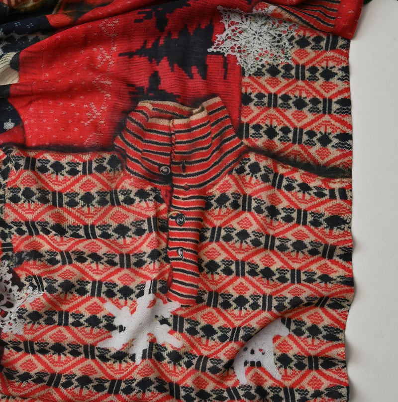 45R Wool Inkjet Print Stole - Image 17