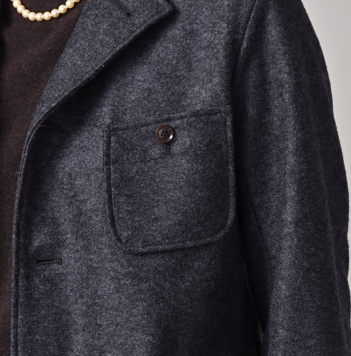 45R Jersey Flannel 908 Jacket (Gray top-dyed)