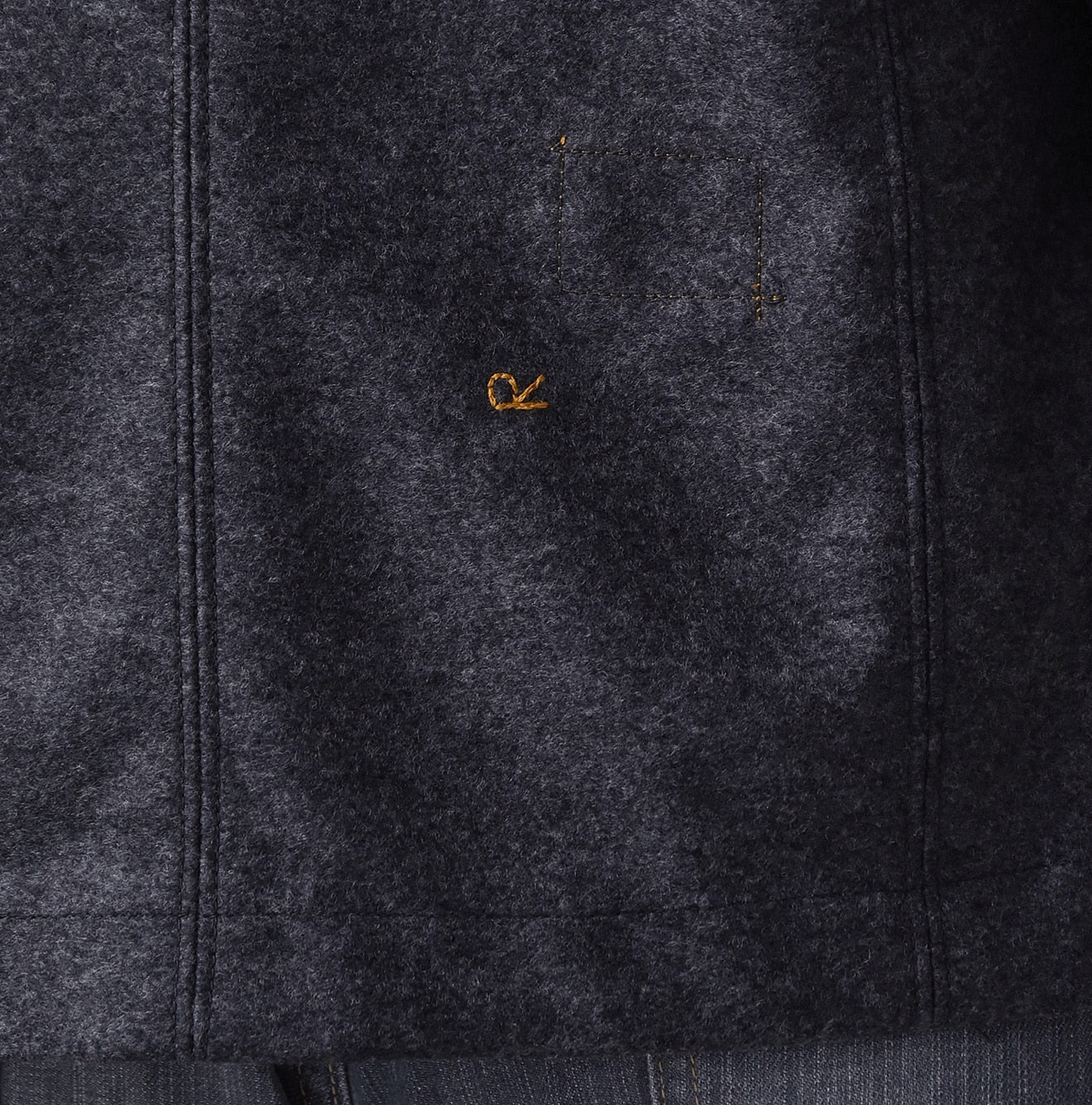 45R Jersey Flannel 908 Jacket (Gray top-dyed)