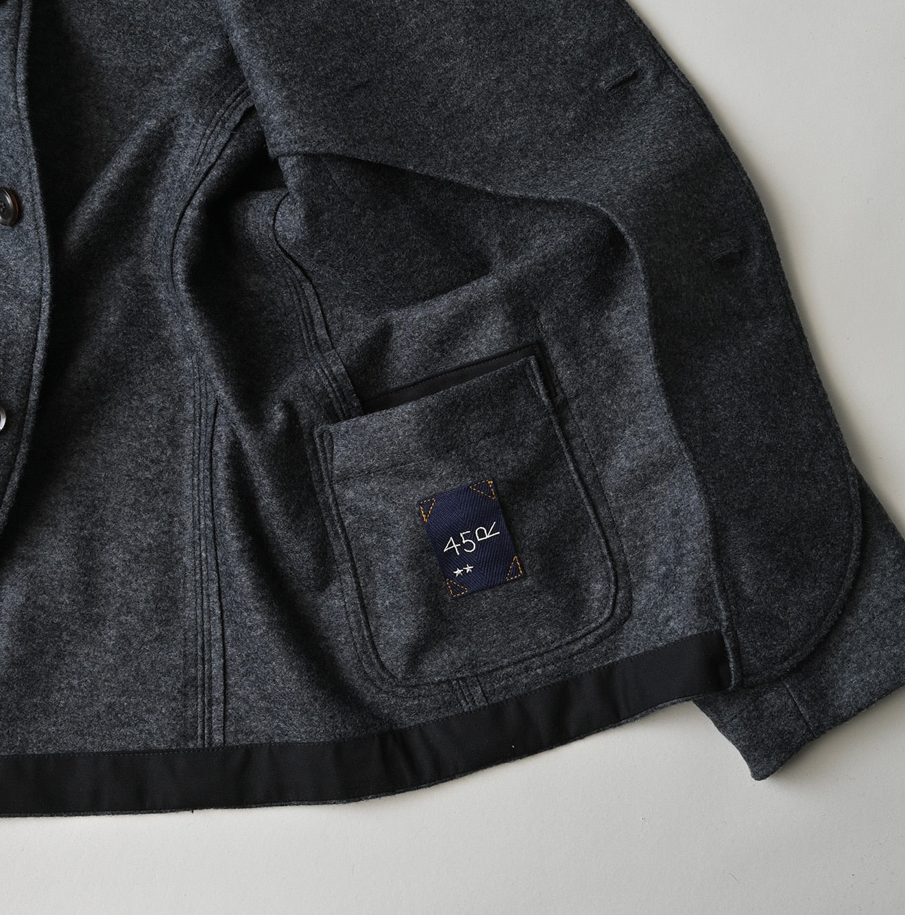 45R Jersey Flannel 908 Jacket (Gray top-dyed)