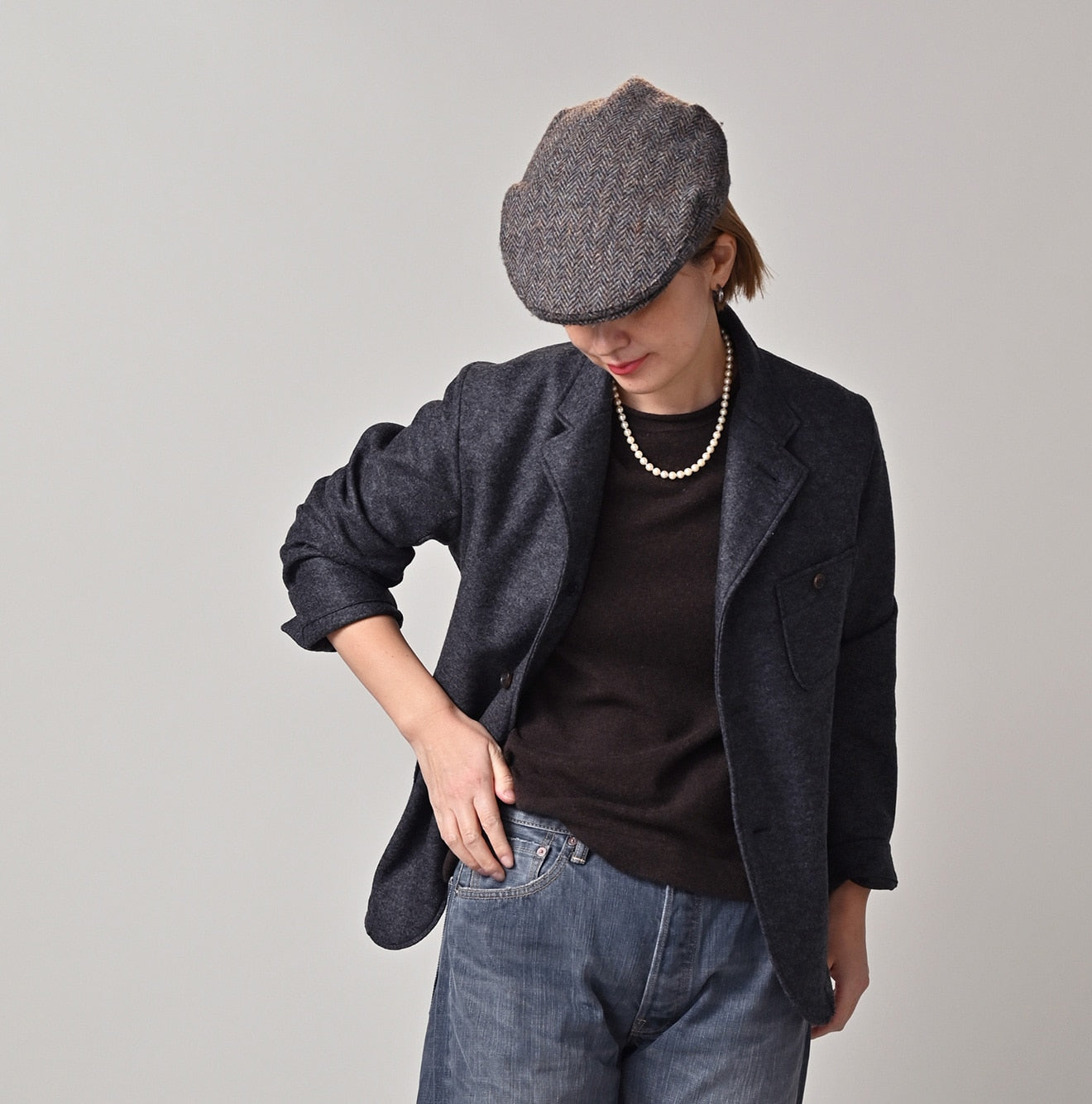 45R Jersey Flannel 908 Jacket (Gray top-dyed)