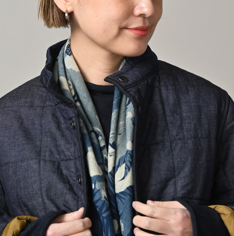 45R Indigo 45-petit Denim 908 Quilt Blouson Nou