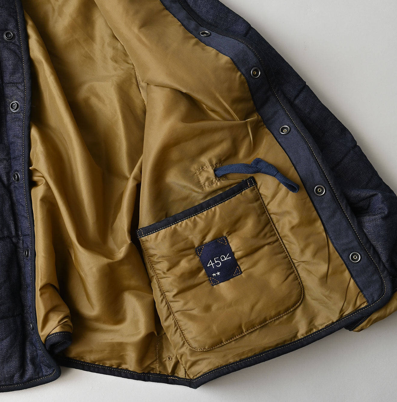 45R Indigo 45-petit Denim 908 Quilt Blouson Nou