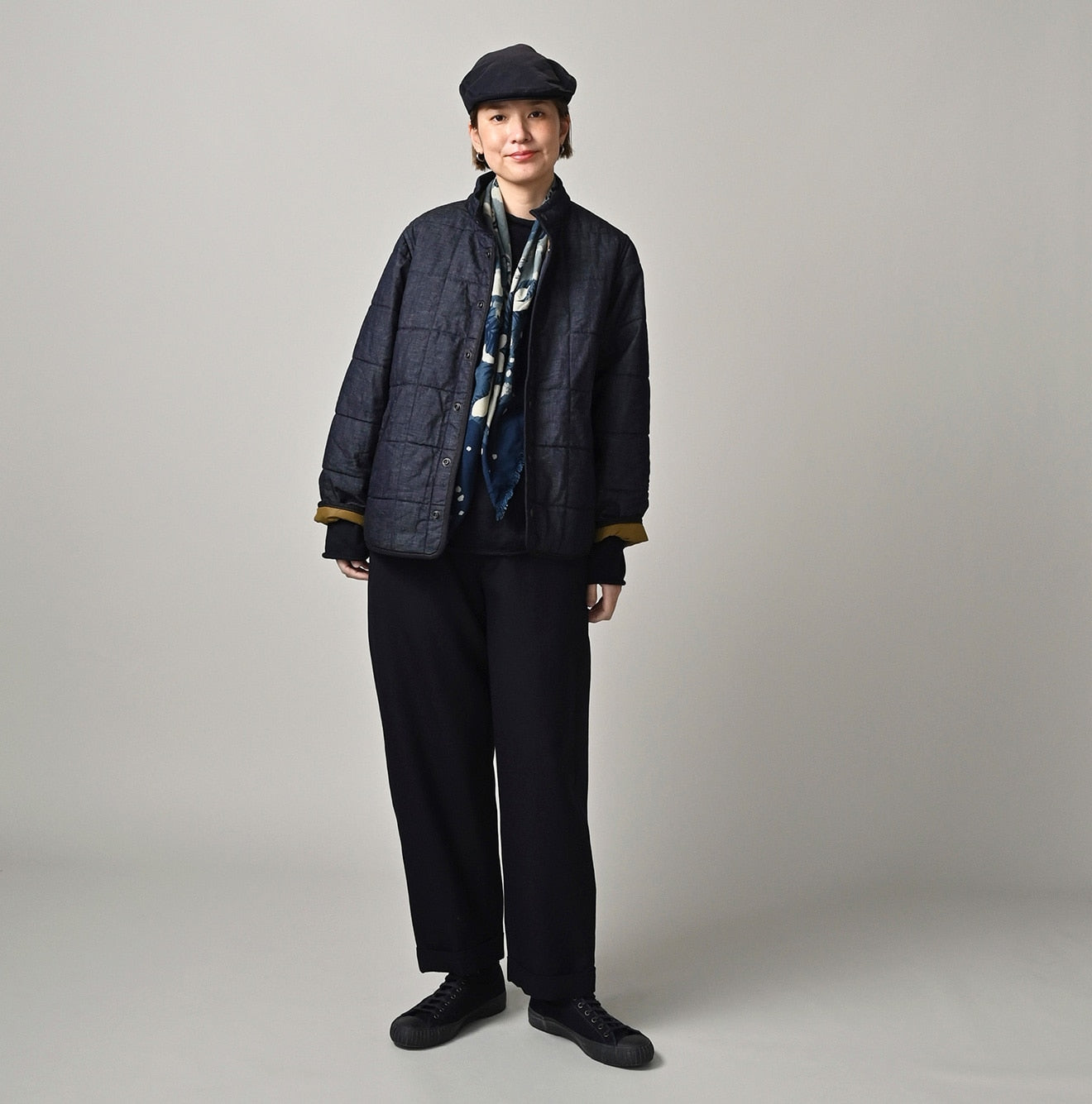 45R Indigo 45-petit Denim 908 Quilt Blouson Nou