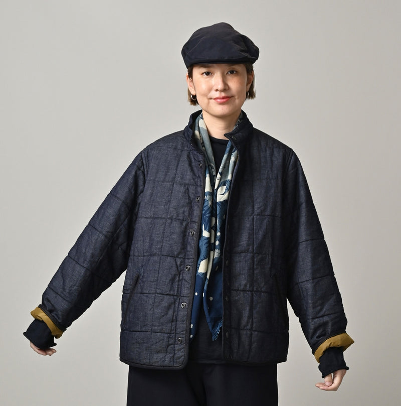 45R Indigo 45-petit Denim 908 Quilt Blouson Nou