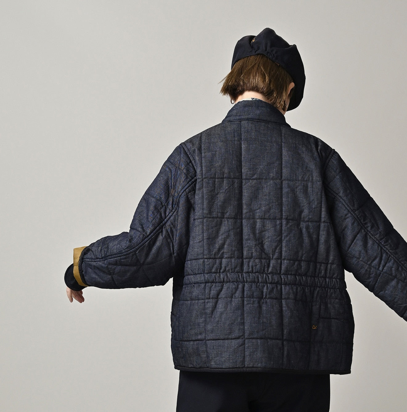 45R Indigo 45-petit Denim 908 Quilt Blouson Nou
