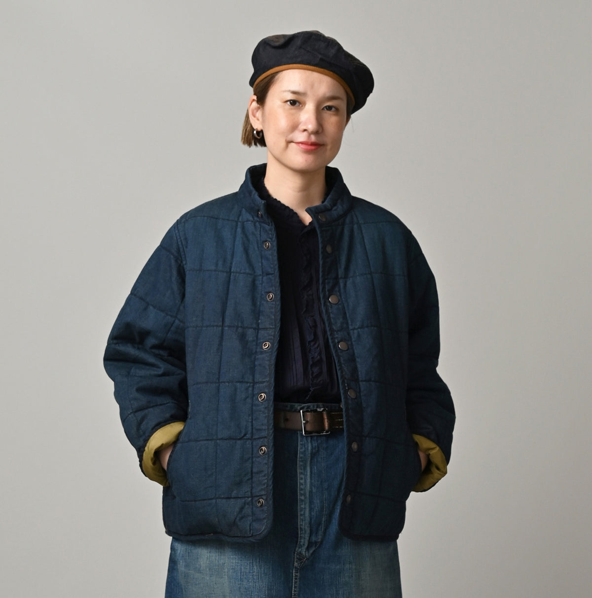 45R Indigo 45-petit Denim 908 Quilt Blouson Zyu