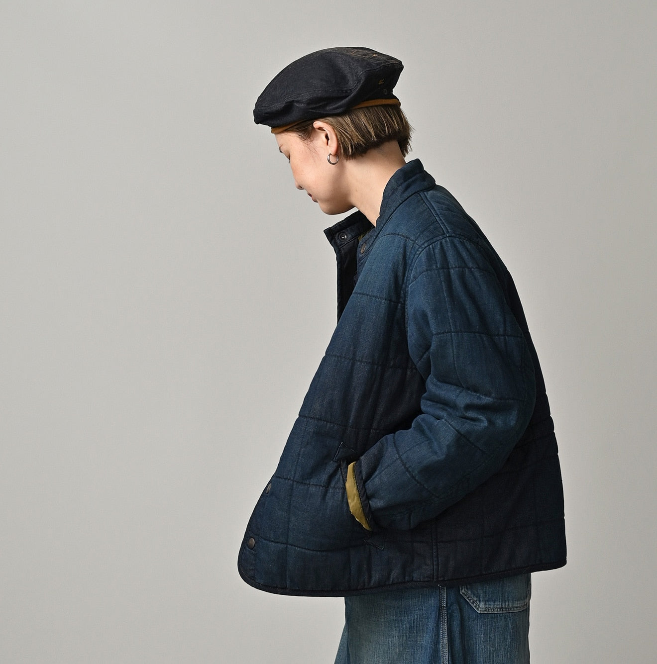 45R Indigo 45-petit Denim 908 Quilt Blouson Zyu