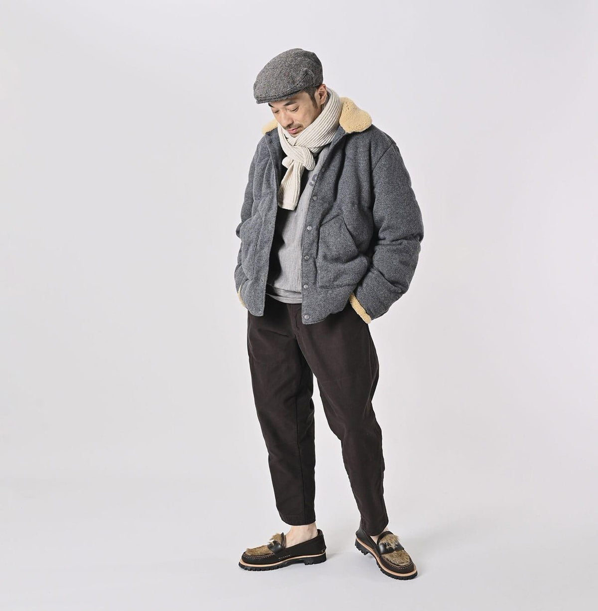 Cashmere Jersey Flannel 908 Blouson - 45R by 45rpm studio