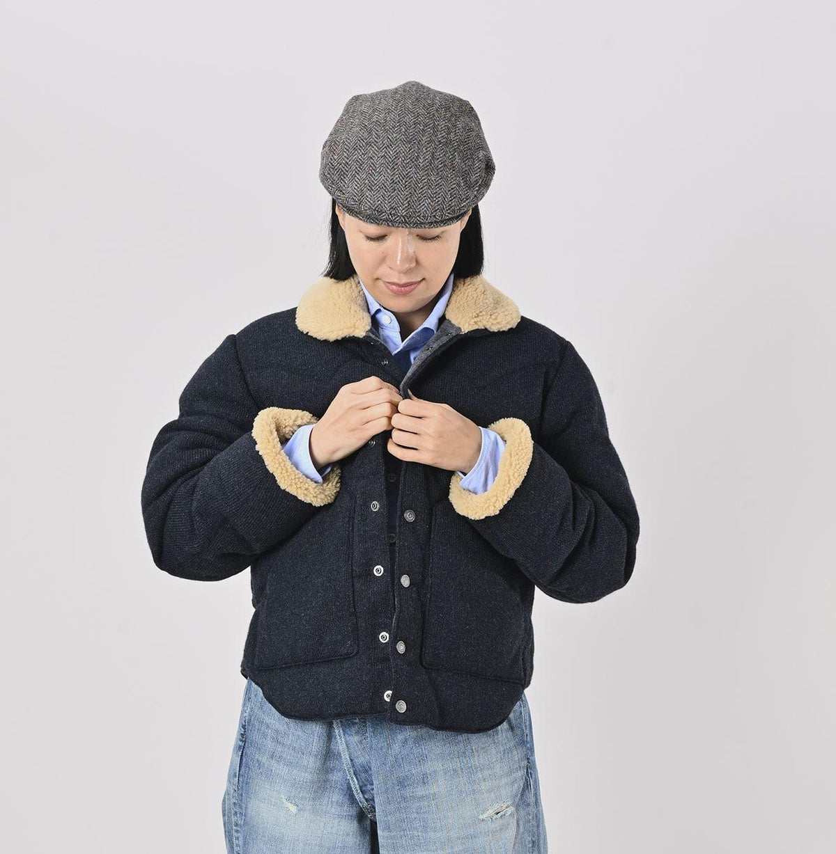 Cashmere Jersey Flannel 908 Blouson - 45R by 45rpm studio
