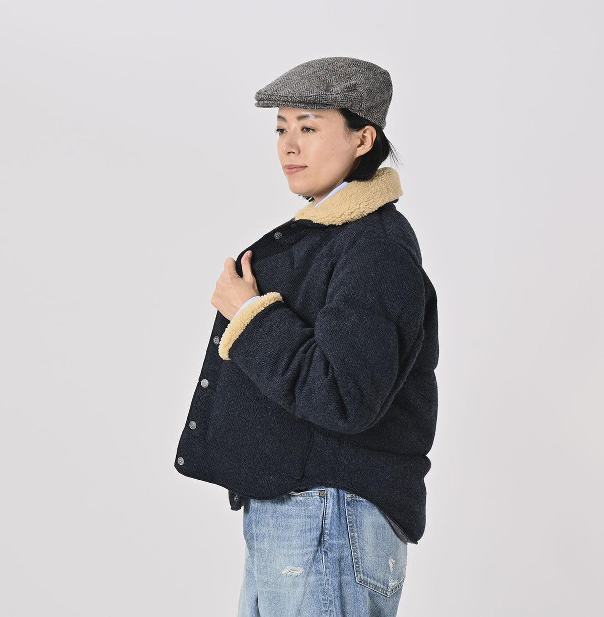 Cashmere Jersey Flannel 908 Blouson - 45R by 45rpm studio