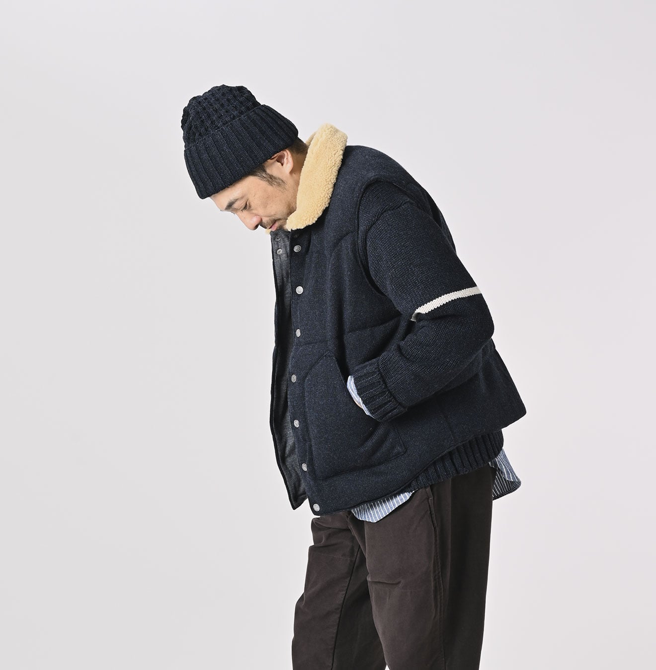 Cashmere Jersey Flannel 908 Vest