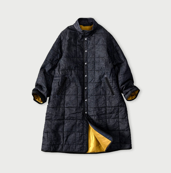 45R Indigo 45-petit Denim 908 Quilt Coat Nou