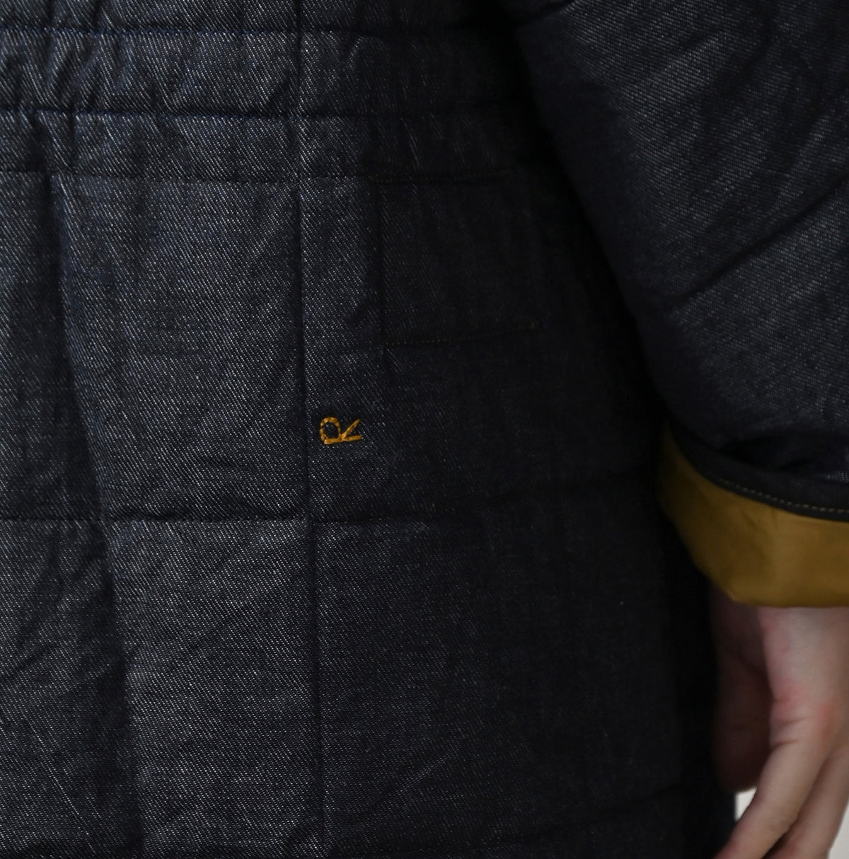 45R Indigo 45-petit Denim 908 Quilt Coat Nou