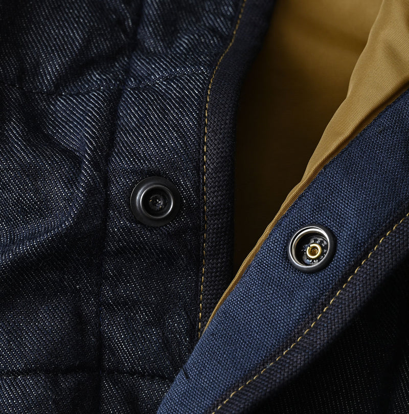 45R Indigo 45-petit Denim 908 Quilt Coat Nou