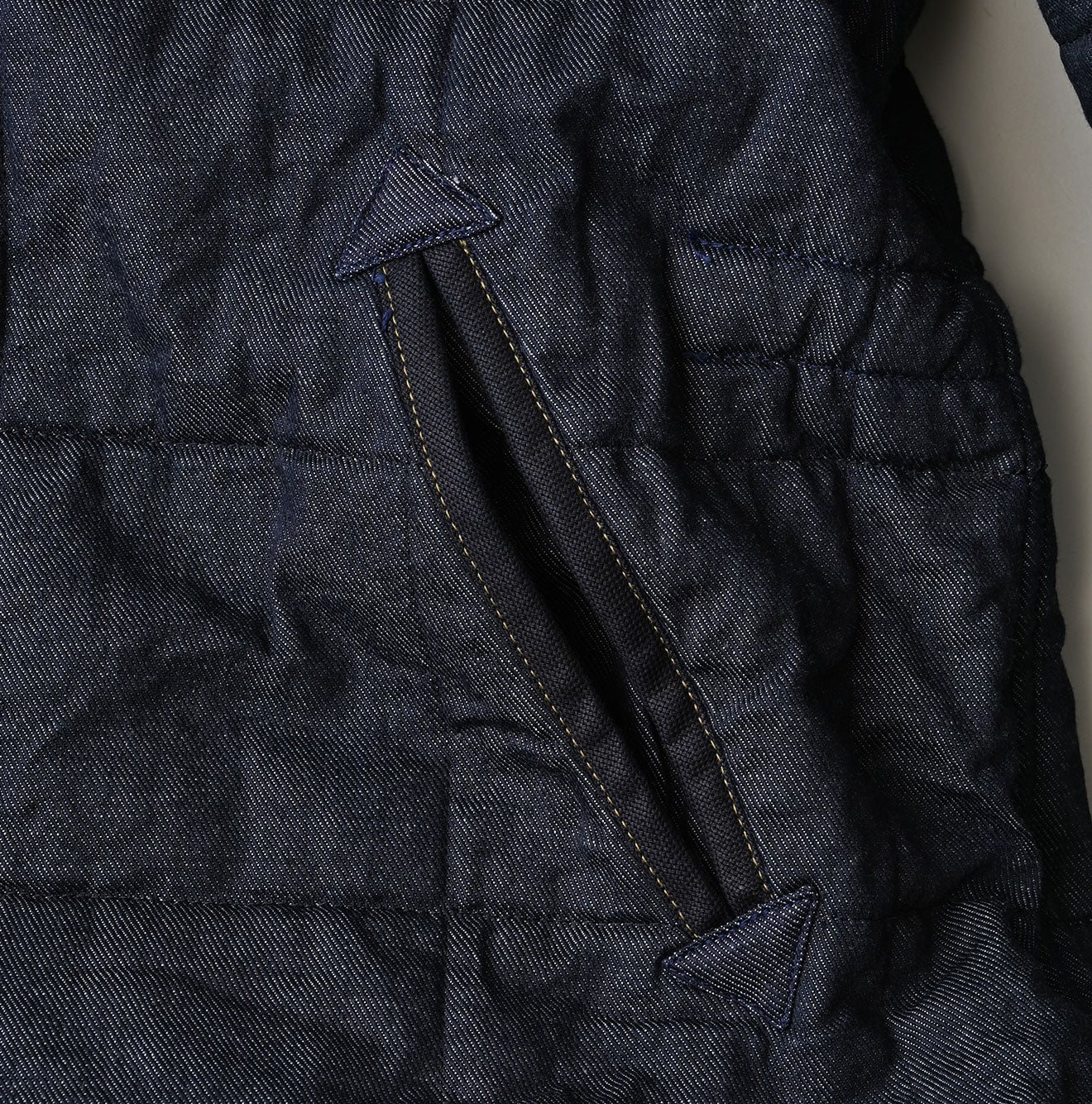 45R Indigo 45-petit Denim 908 Quilt Coat Nou