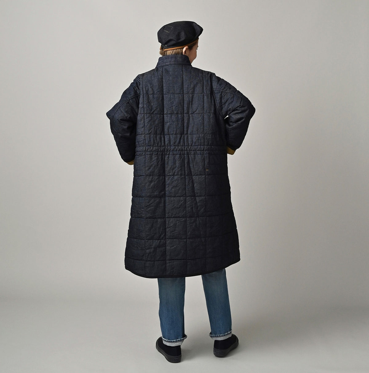 45R Indigo 45-petit Denim 908 Quilt Coat Nou