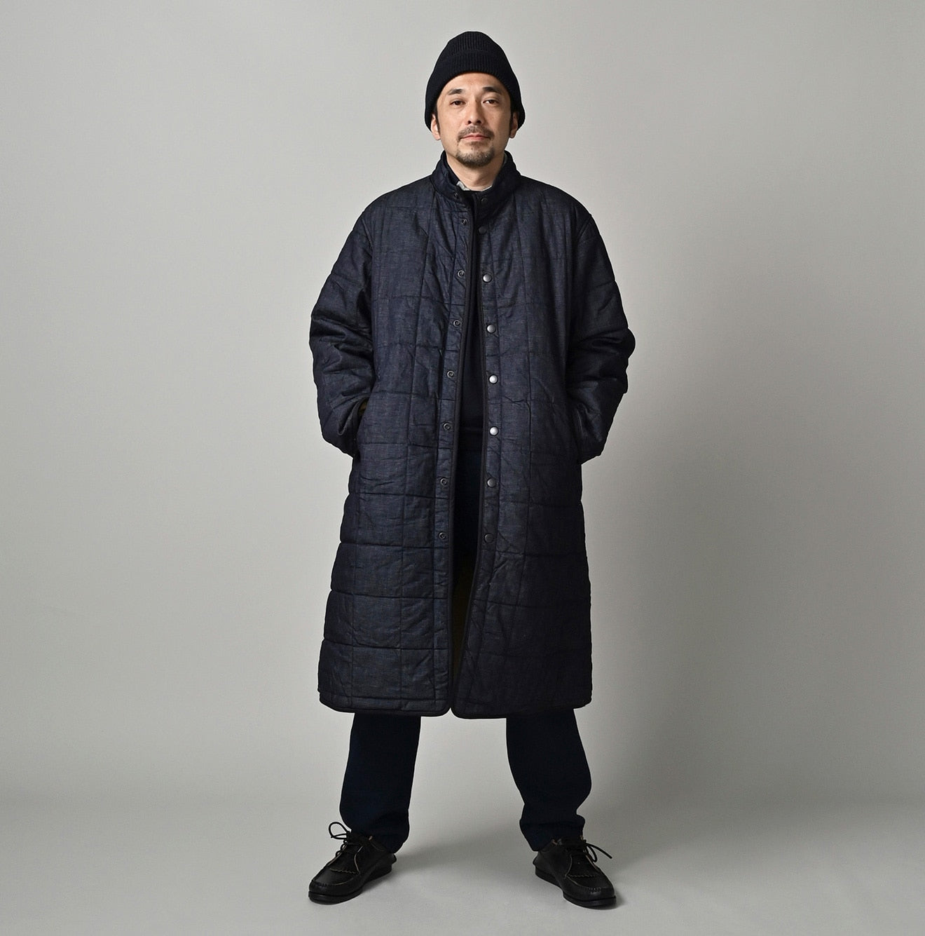 45R Indigo 45-petit Denim 908 Quilt Coat Nou - Image 5