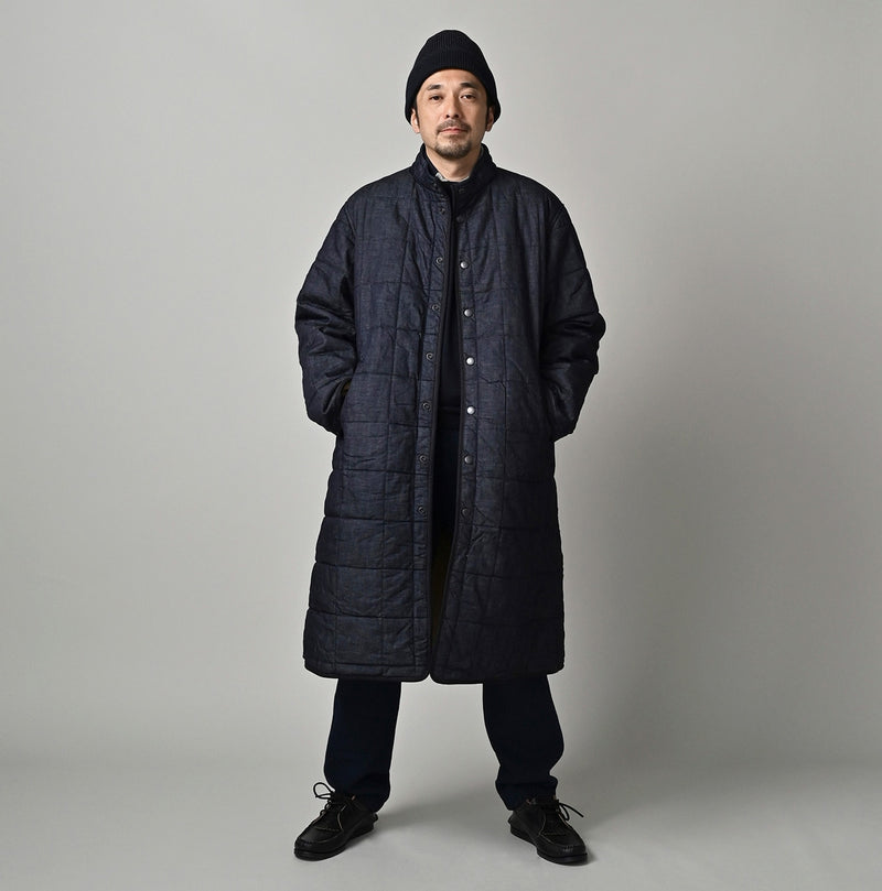 45R Indigo 45-petit Denim 908 Quilt Coat Nou - Image 5