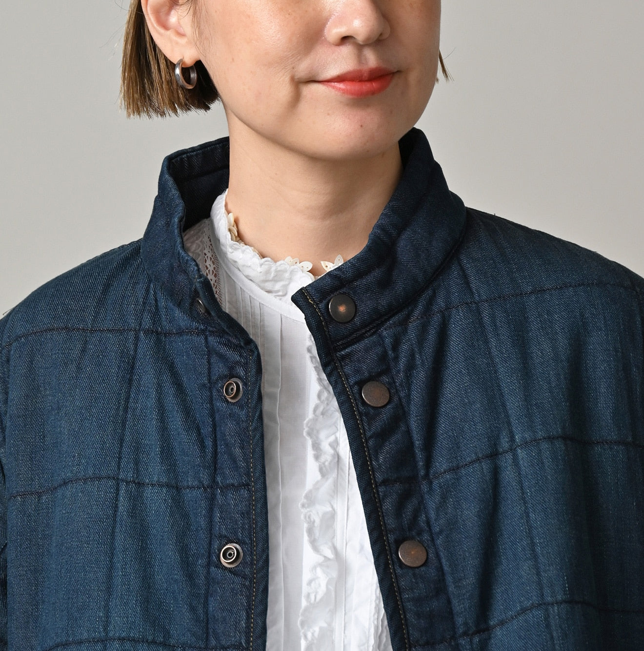 Indigo 45-petit Denim 908 Quilt Coat Zyu | 45R Official Online