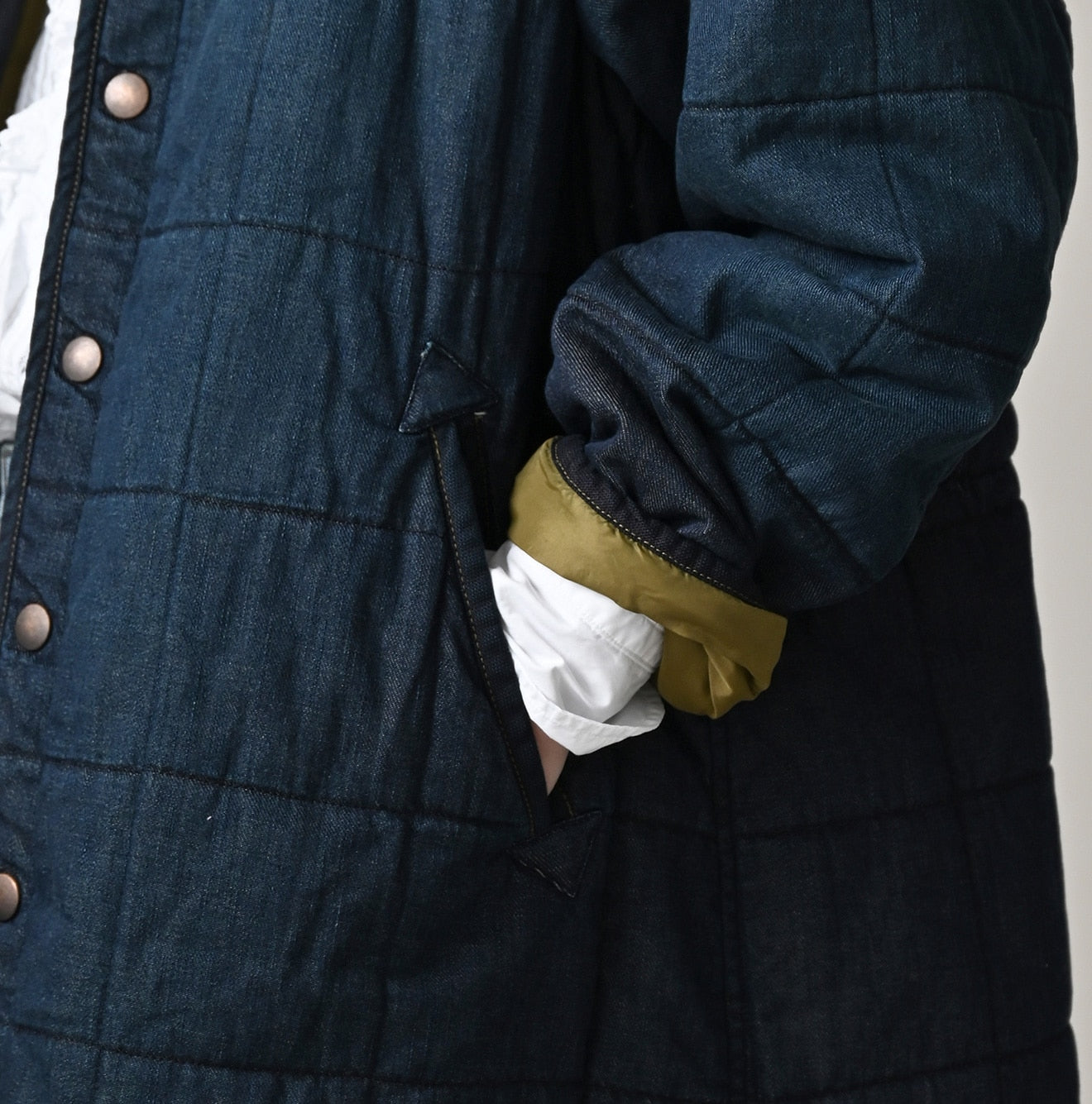 45R Indigo 45-petit Denim 908 Quilt Coat Zyu - Image 10