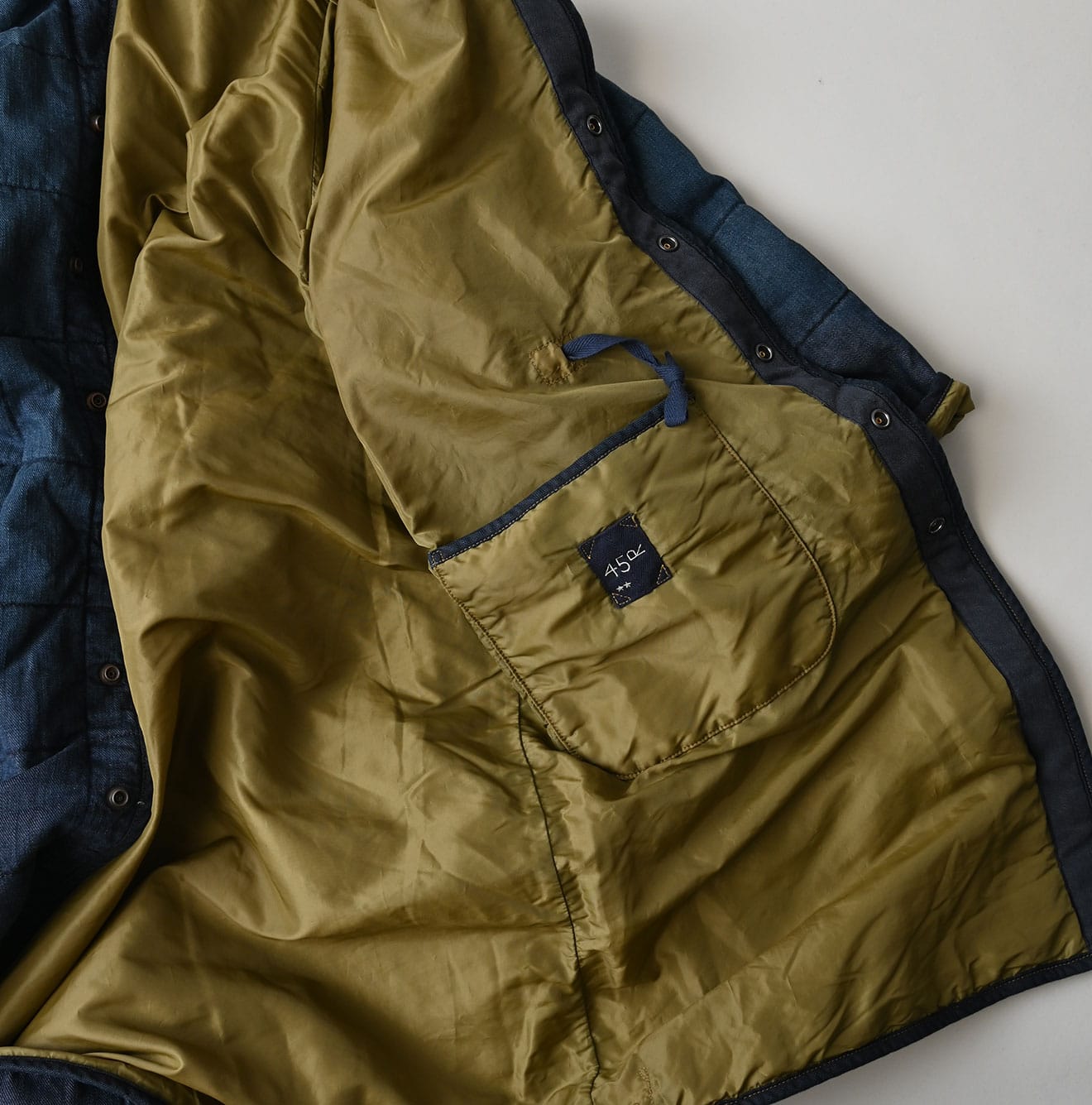 45R Indigo 45-petit Denim 908 Quilt Coat Zyu - Image 19