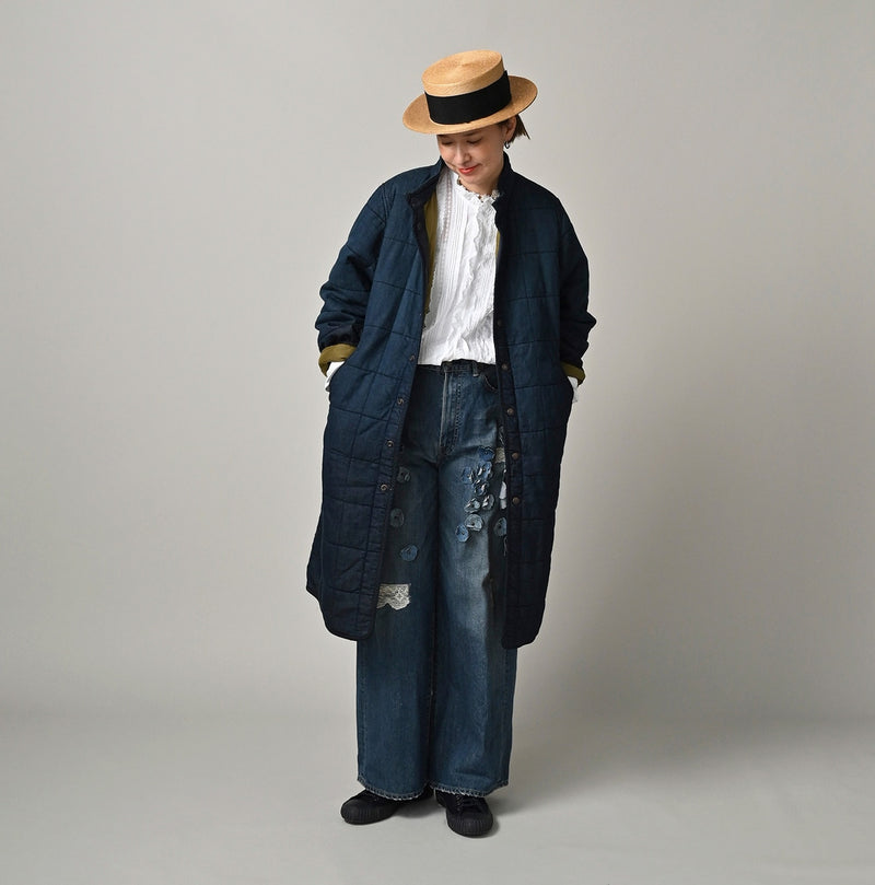 45R Indigo 45-petit Denim 908 Quilt Coat Zyu