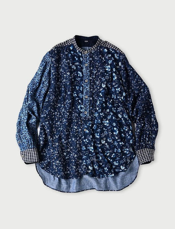 Indigo Bassen Mix 908 Double-woven Bigoogoo Shirt