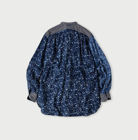 Indigo Bassen Mix 908 Double-woven Bigoogoo Shirt - 45R by 45rpm studio