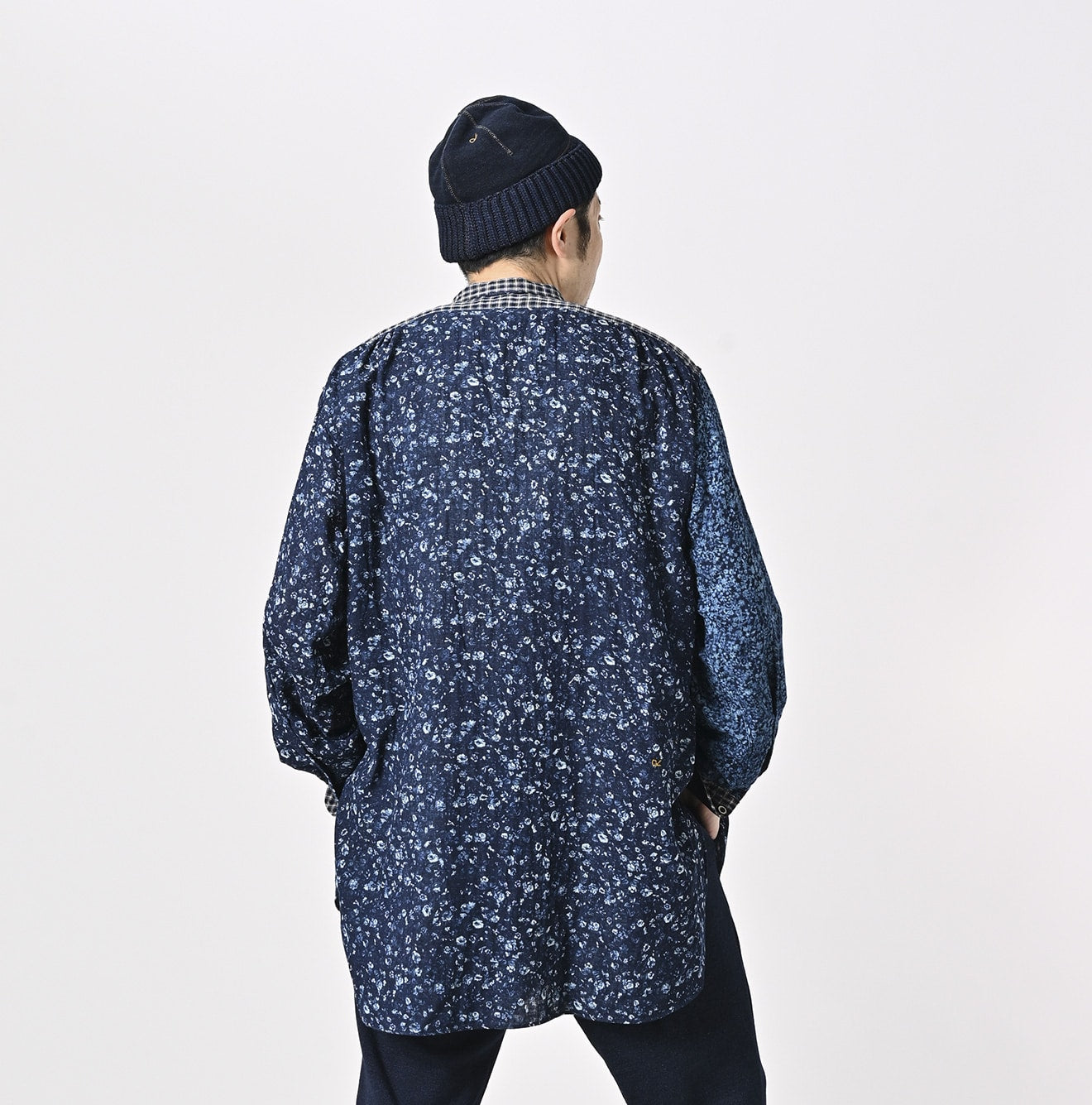 Indigo Bassen Mix 908 Double-woven Bigoogoo Shirt