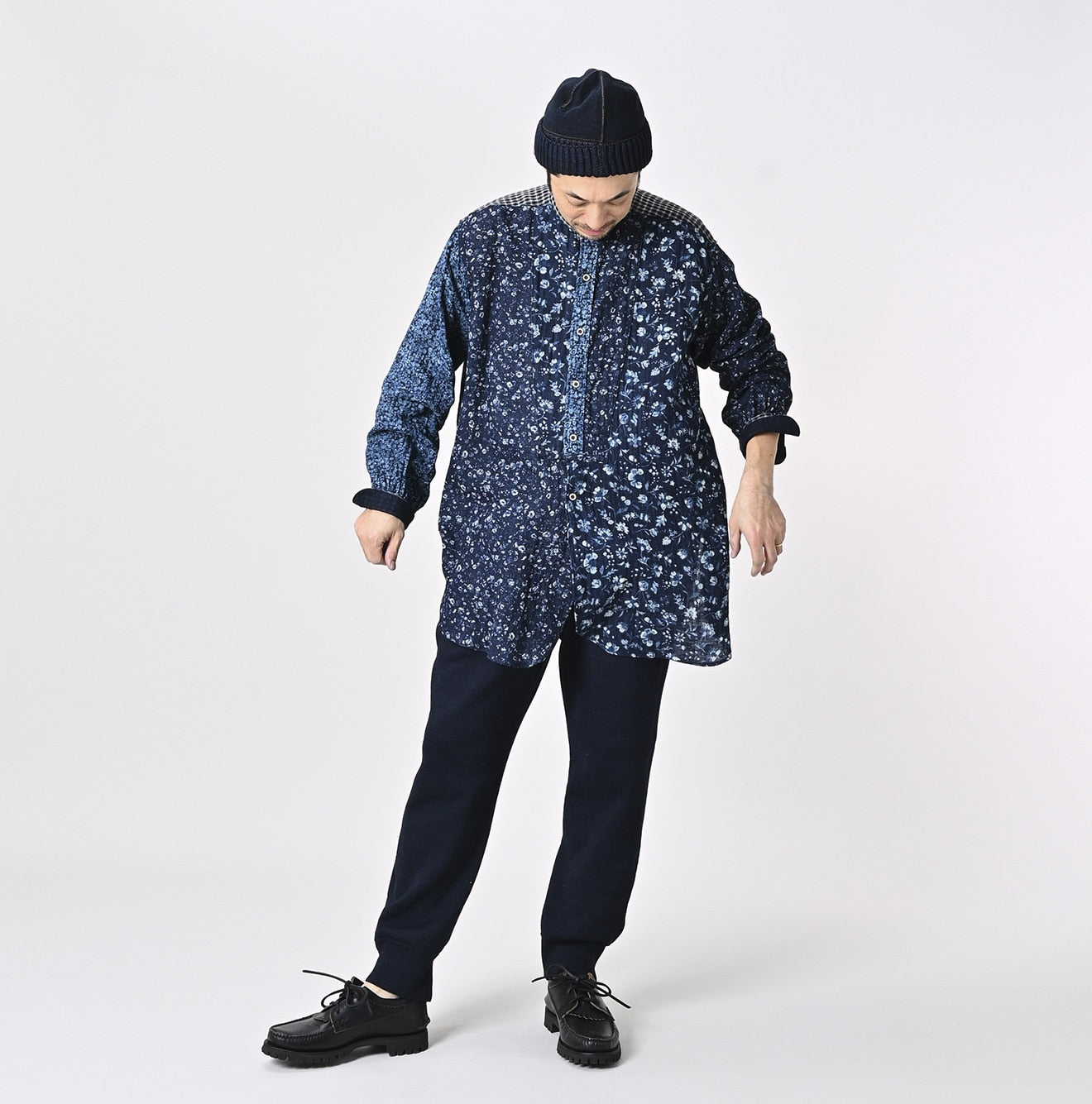 Indigo Bassen Mix 908 Double-woven Bigoogoo Shirt