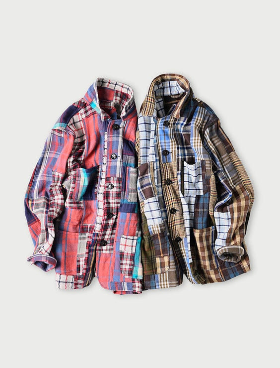 Flannel Patchwork 908 4-pocket Shirt