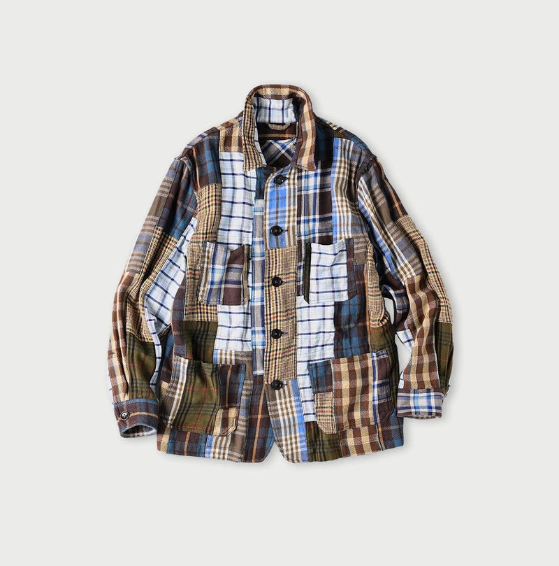Flannel Patchwork 908 4-pocket Shirt - 45R by 45rpm studio - Image 2