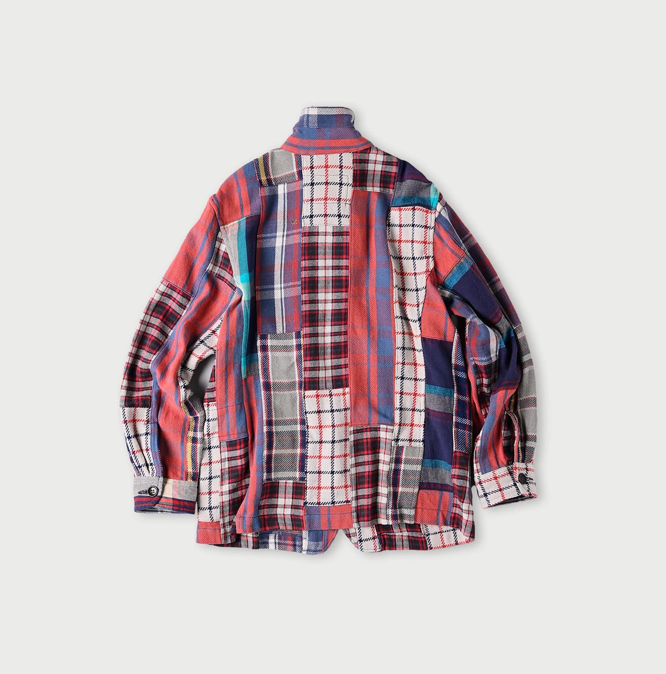 Flannel Patchwork 908 4-pocket Shirt - 45R by 45rpm studio