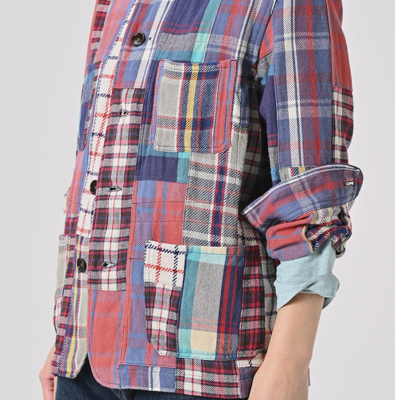 Flannel Patchwork 908 4-pocket Shirt - 45R by 45rpm studio - Image 13