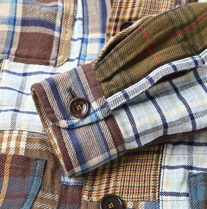 Flannel Patchwork 908 4-pocket Shirt - 45R by 45rpm studio - Image 16