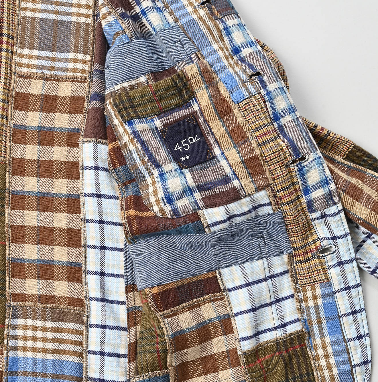 45R Flannel Patchwork 908 4-pocket Shirt