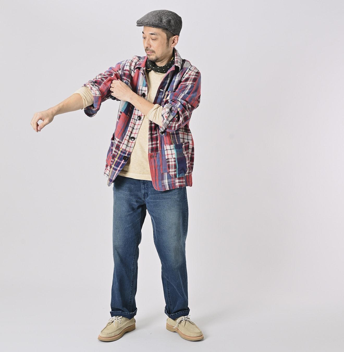 Flannel Patchwork 908 4-pocket Shirt - 45R by 45rpm studio - Image 5