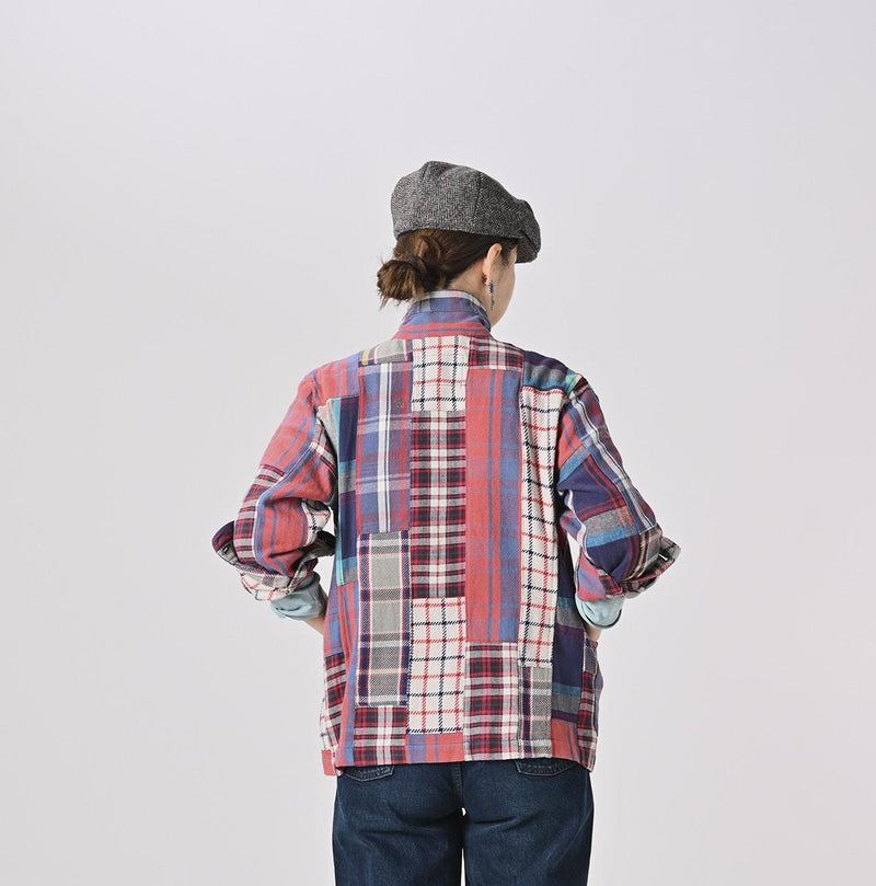 Flannel Patchwork 908 4-pocket Shirt - 45R by 45rpm studio - Image 7