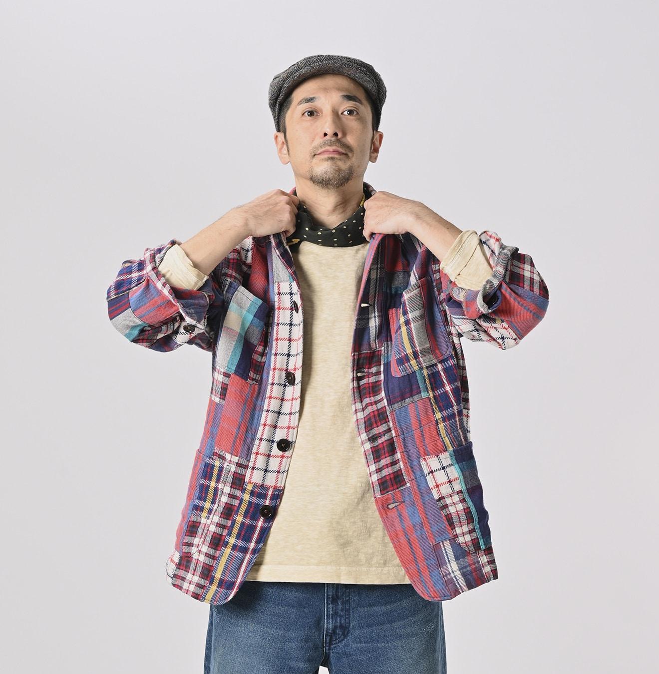 Flannel Patchwork 908 4-pocket Shirt - 45R by 45rpm studio - Image 9